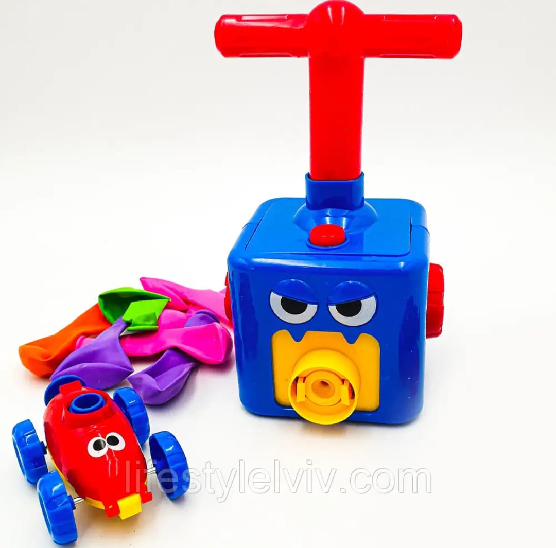 👧👦 Lanzador de Autos Impulsado por Globos 🎈