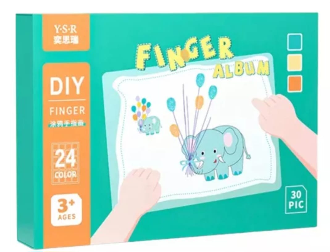 👧🧒 Kit de Pintura con Dedos para Niños - Montessori